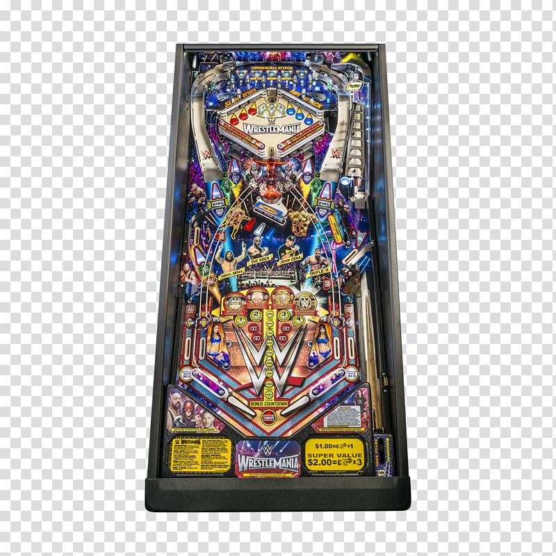 Stern Pinball WWE WrestleMania Arcade Pro Edition Pinball Machine Pro Pinball: Timeshock! Stern Electronics, Inc., Pinball transparent background PNG clipart