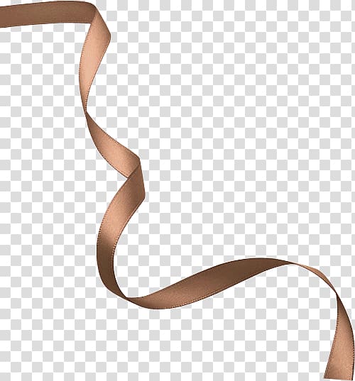 brown satin ribbon decoration pattern transparent background PNG clipart