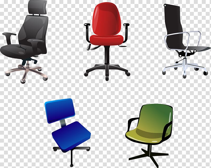 Office chair Furniture Desk, chair transparent background PNG clipart