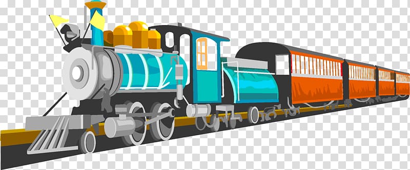 Train Comics Cartoon, steam train transparent background PNG clipart