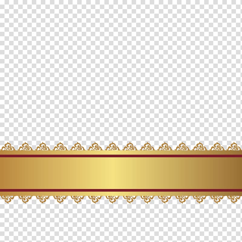 Euclidean Computer file, Gold banner, two red parallel lines transparent background PNG clipart