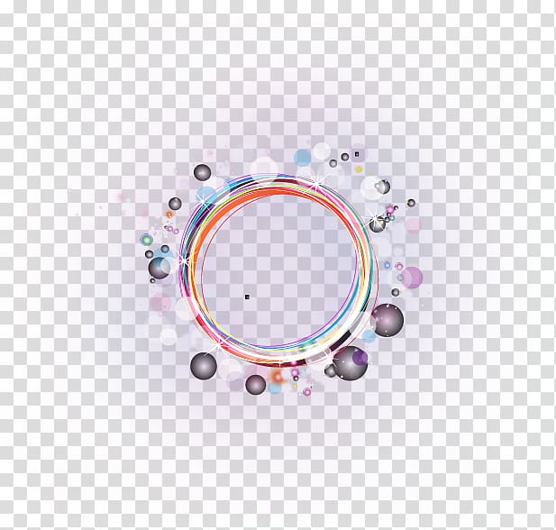 Circle Pattern, Colorful fantasy halo ring transparent background PNG clipart