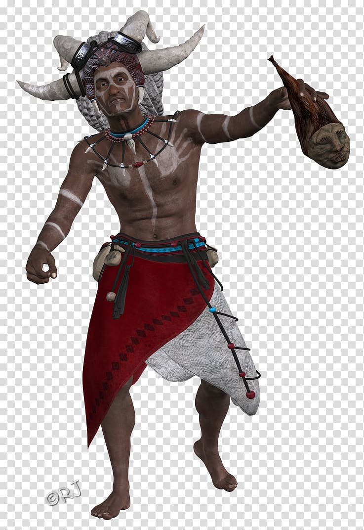 Costume Character Muscle Fiction, Witch doctor transparent background PNG clipart