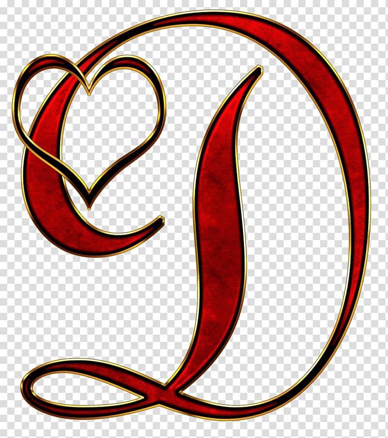 red letter d , Valentine Capital Letter D transparent background PNG clipart