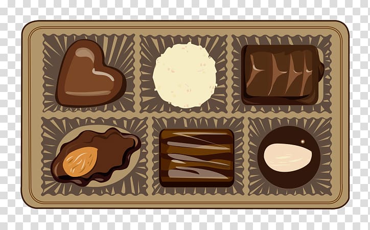Praline Bonbon Ferrero Rocher Chocolate truffle Raffaello, chocolate illustration transparent background PNG clipart