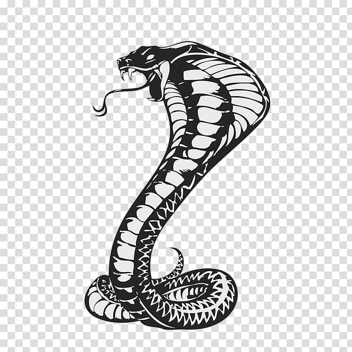 Snakes Drawing King cobra Cobras, tattoo snake transparent background PNG clipart