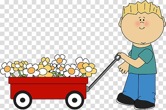 Wagon Cart , baby flowers transparent background PNG clipart