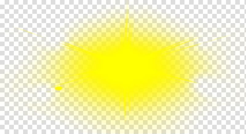 Light Particle system, Yellow creative lighting effects transparent background PNG clipart