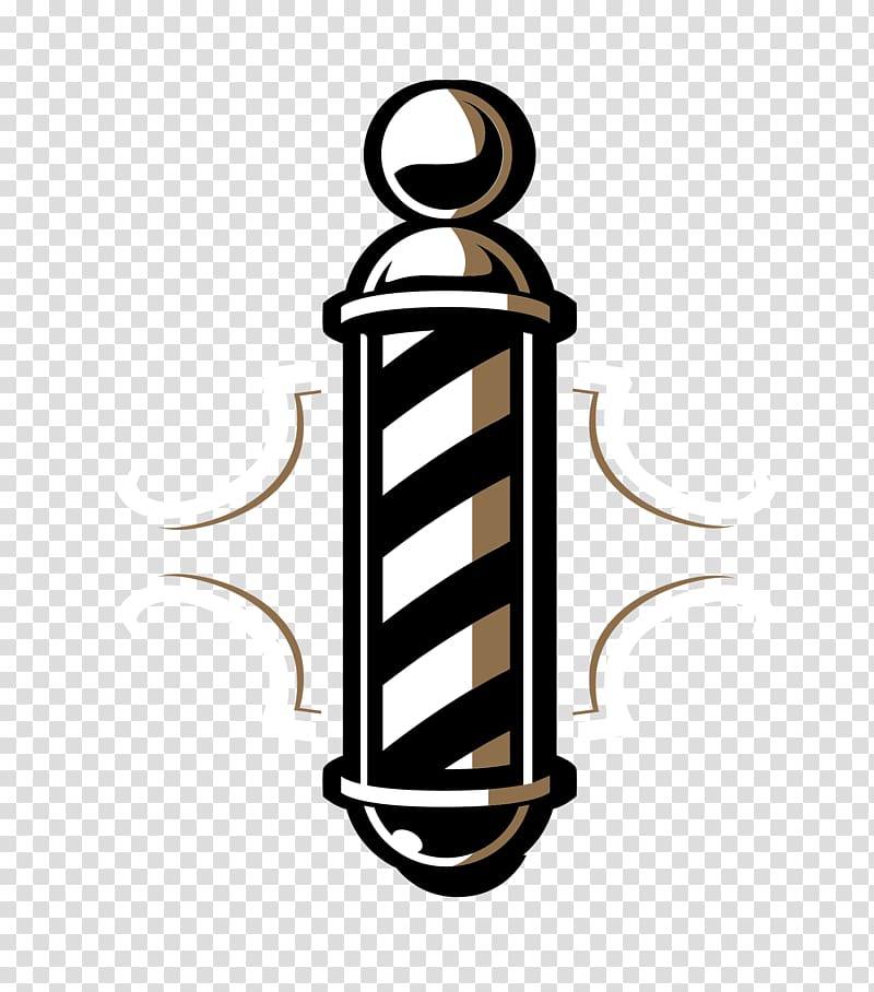 white and black barber's decor, Barbershop Podcast Episode , barber transparent background PNG clipart