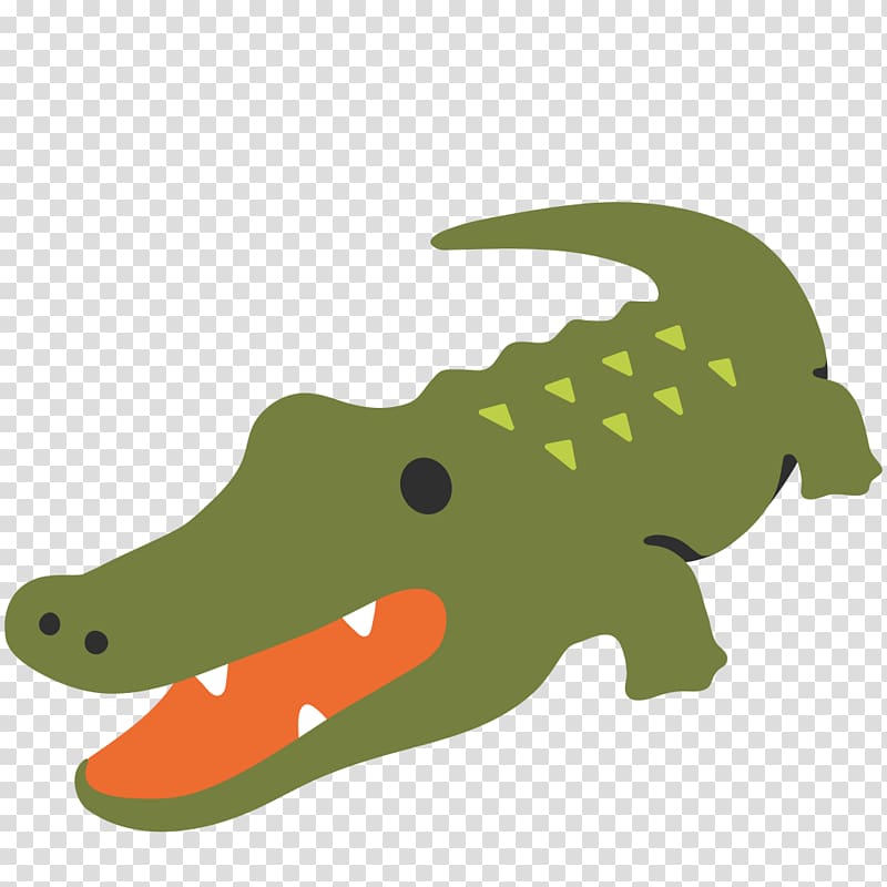 Crocodile Alligator Reptile Emoji Text messaging, crocodile transparent background PNG clipart