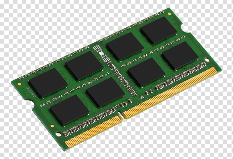 Laptop DDR3 SDRAM SO-DIMM Memory module, Laptop transparent background PNG clipart