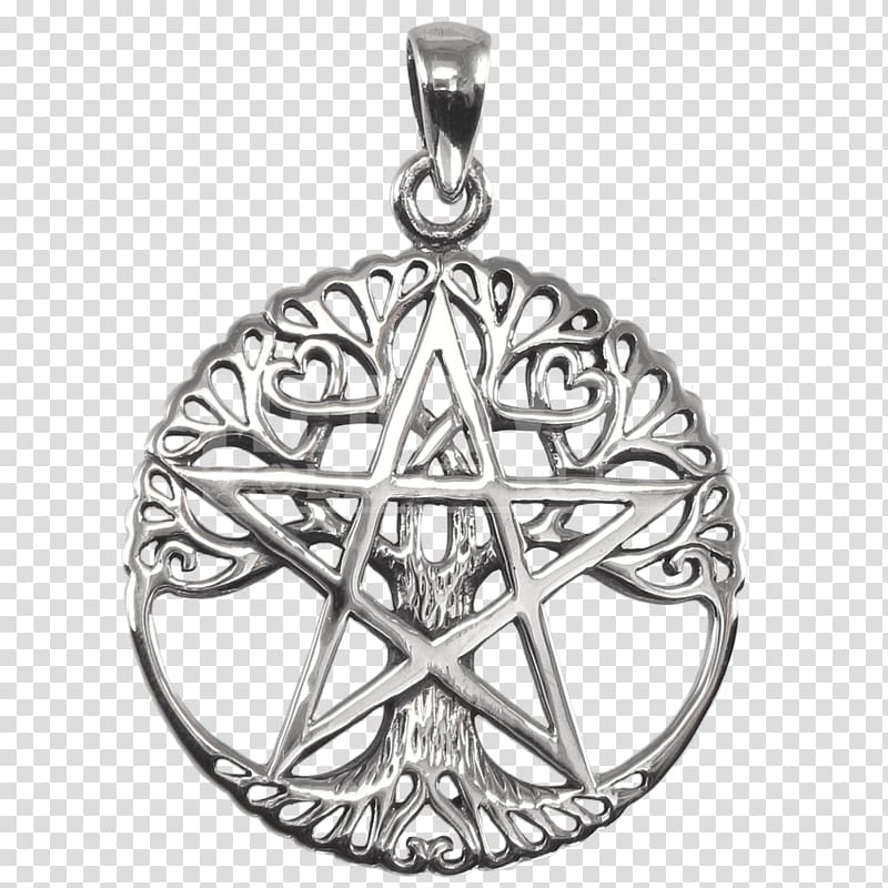 Pentacle Locket Pentagram Symbol Wicca, symbol transparent background PNG clipart
