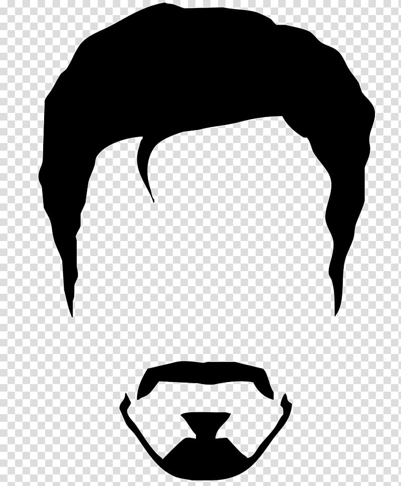 Robert Downey Jr, illustration, Iron Man Pepper Potts 4K resolution Desktop , Beard transparent background PNG clipart