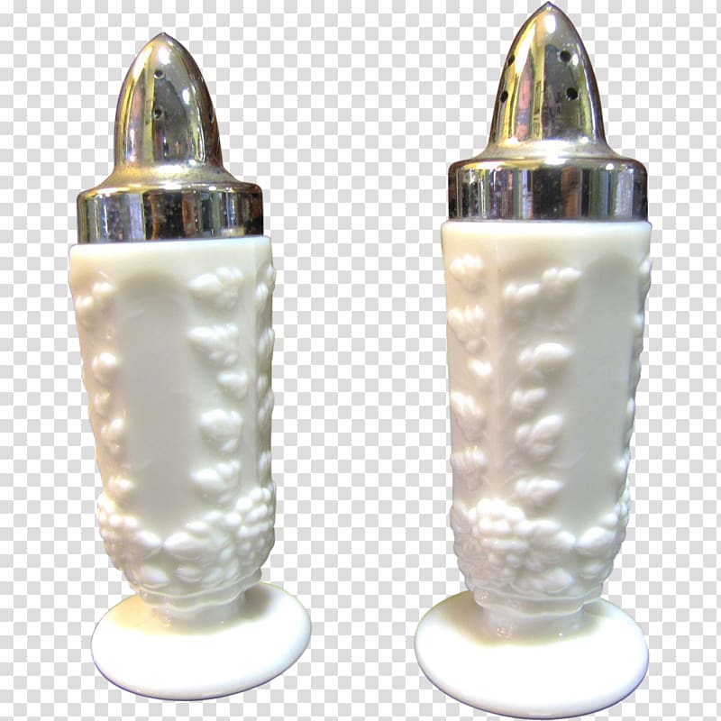 Salt and pepper shakers Milk glass Black pepper, glass transparent background PNG clipart