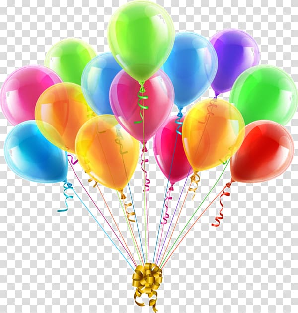Balloon Party , joyeux anniversaire transparent background PNG clipart