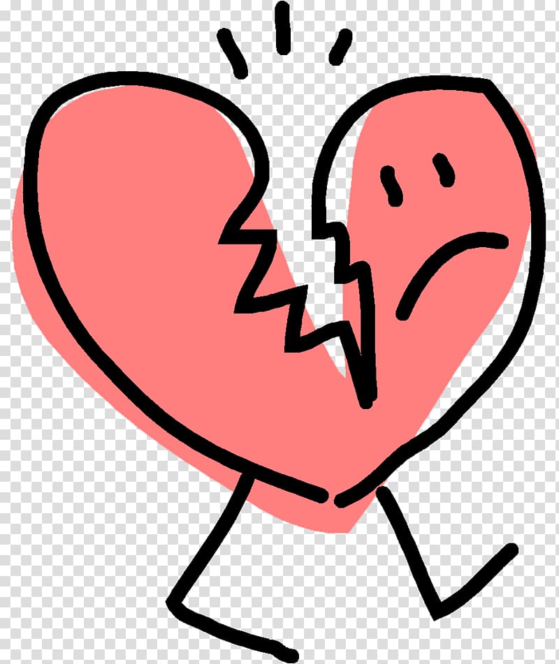 Broken heart , broken heart transparent background PNG clipart