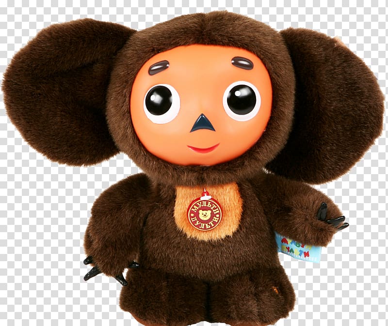 Cheburashka Moscow Gena the Crocodile Stuffed toy, Cheburashka transparent background PNG clipart