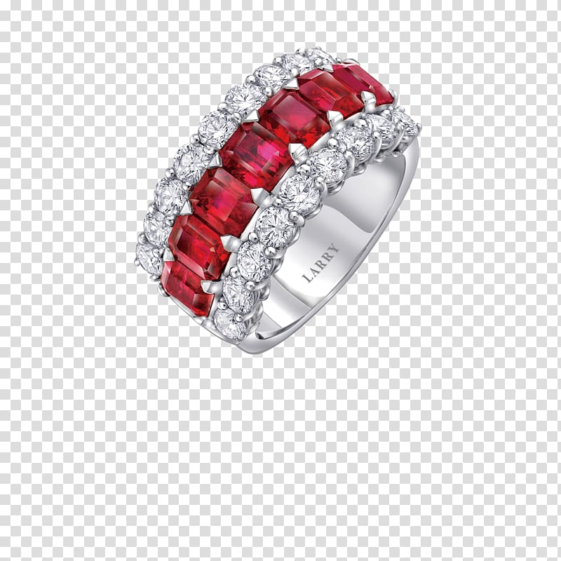 Jewellery Ruby Silver Crystal Wedding ring, Jewellery transparent background PNG clipart