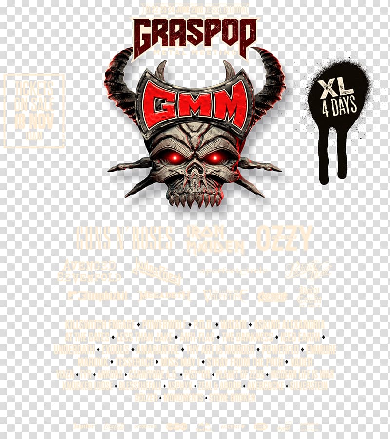 2018 Graspop Metal Meeting 2017 Graspop Metal Meeting Hellfest Iron Maiden Dessel, metal band transparent background PNG clipart