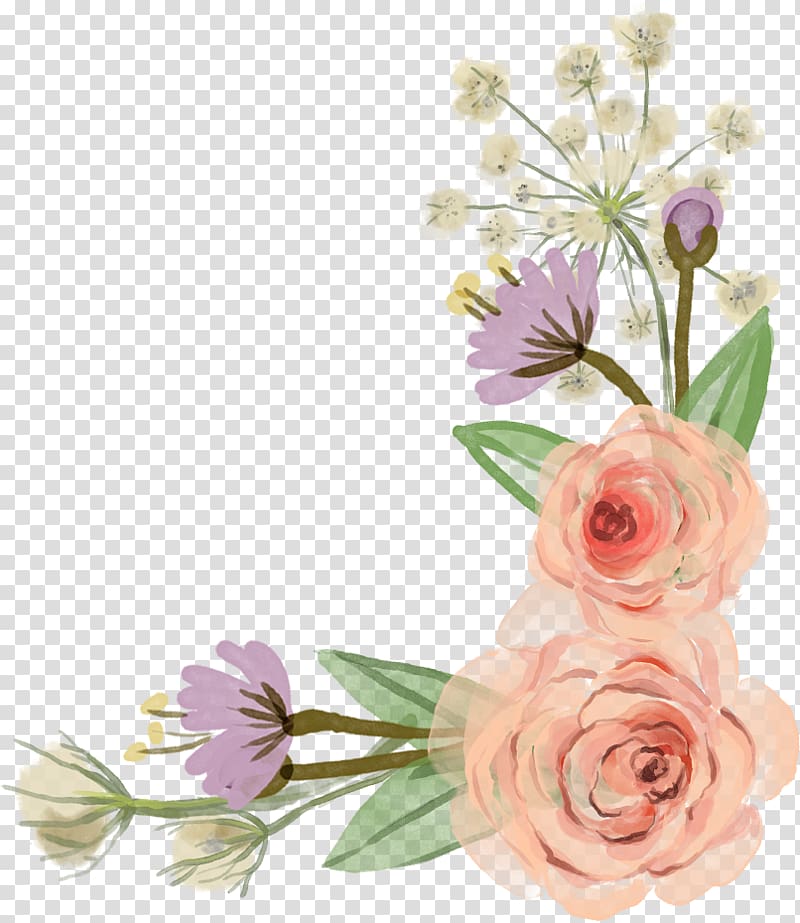 Flower Rose , Flower Border, white flowers transparent background PNG clipart