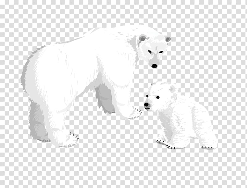 Polar bear Arctic ice pack, polar bear transparent background PNG clipart