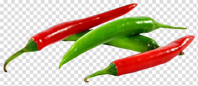 two red and green chillis, Chili pepper Capsicum Mandi Jalapexf1o Taco, Green and Red Chilli transparent background PNG clipart