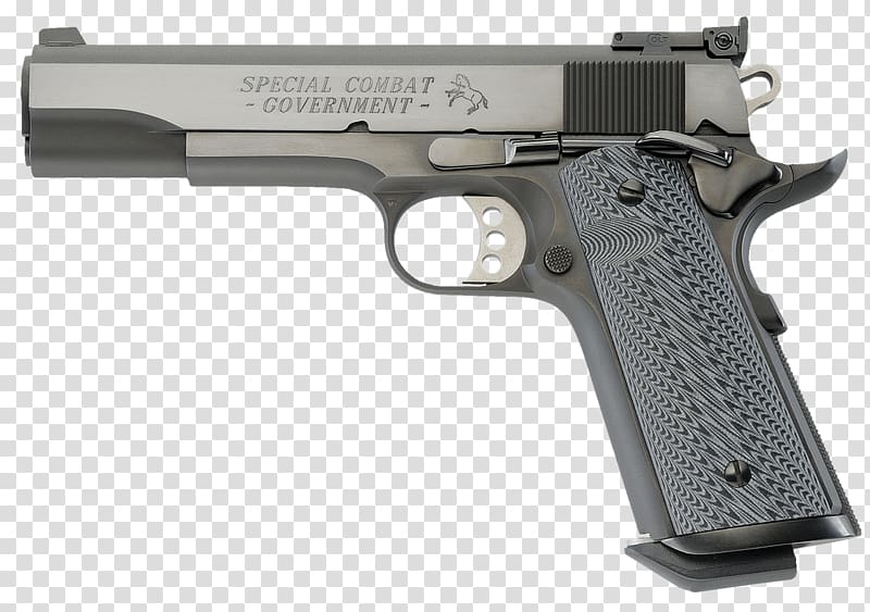 Colt\'s Manufacturing Company M1911 pistol .45 ACP Automatic Colt Pistol Firearm, colts transparent background PNG clipart