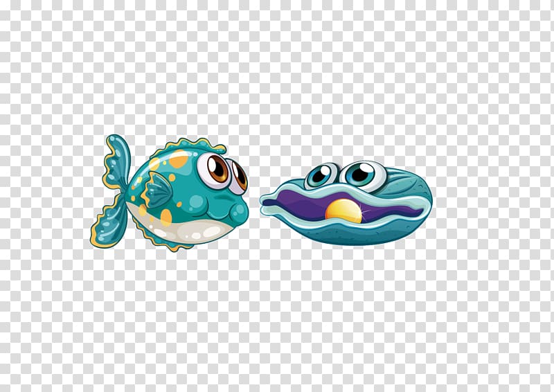 Cartoon Animation, Pearl fish transparent background PNG clipart