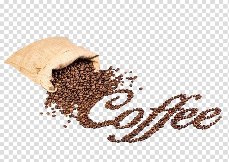 coffee bean art, Ipoh white coffee Tea Coffee bean Caryopsis, Creative coffee transparent background PNG clipart