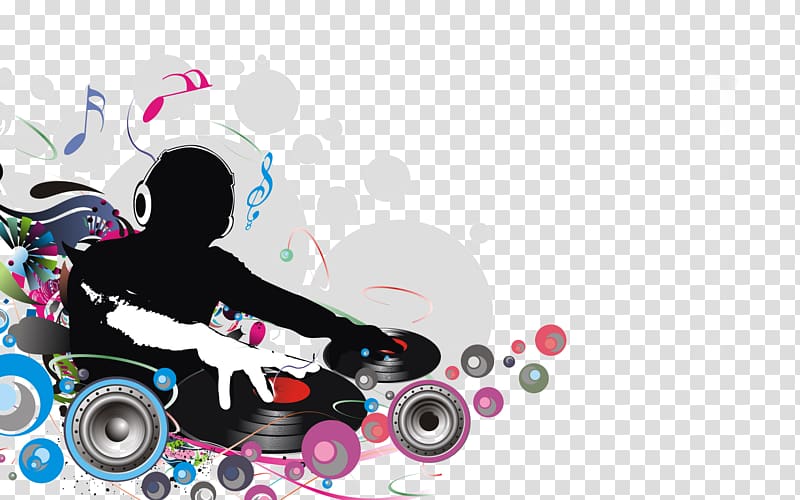 DJ controller , Disc jockey Music Nightclub DJ mix , dj music color concept map transparent background PNG clipart