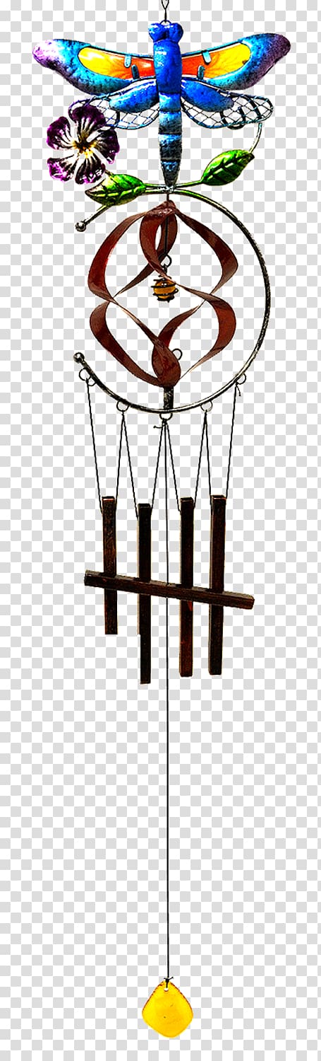 Stained glass Wind Chimes Line, wind chime transparent background PNG clipart