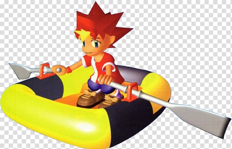 Ape Escape PlayStation Art Boat Vehicle, Man in Boat transparent background PNG clipart