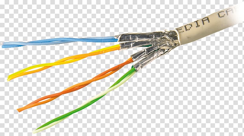 Shielded Twisted Pair Electrical cable Patch cable Shielded cable, others transparent background PNG clipart
