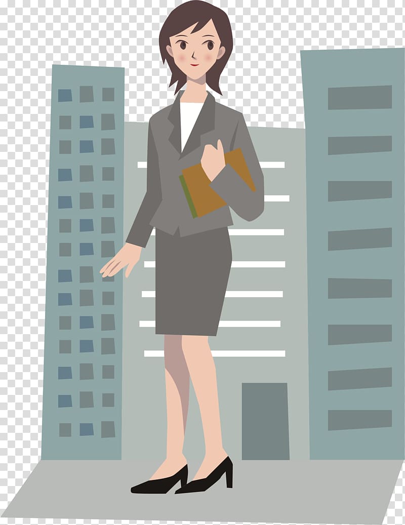 , office lady transparent background PNG clipart