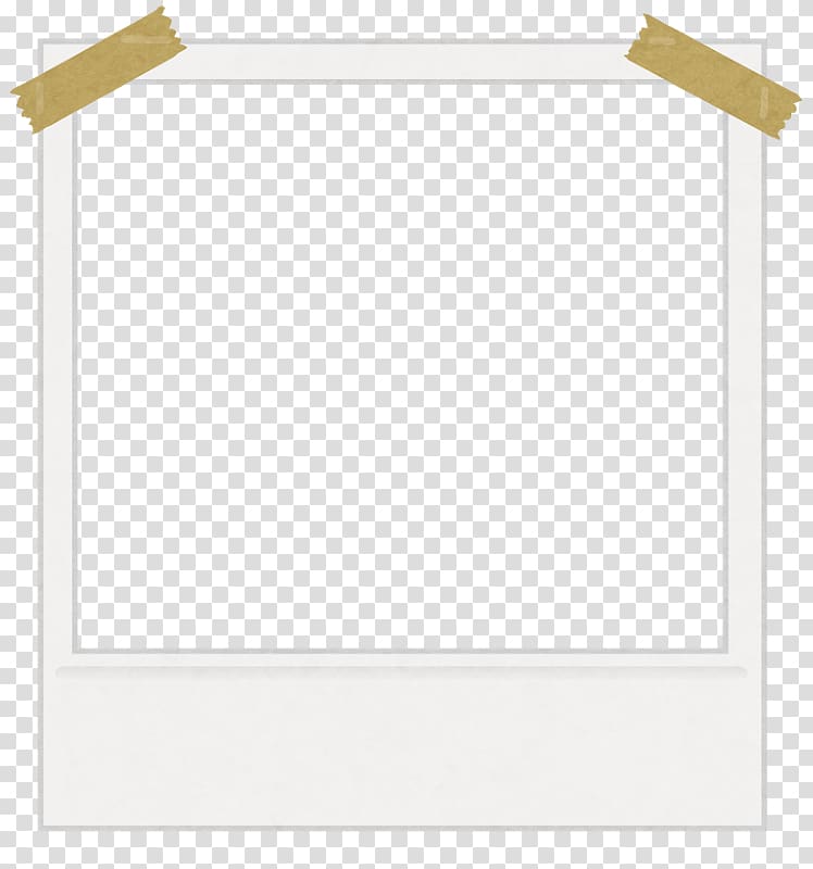 White frame illustration, Masking tape Color Frames, polaroid frame  transparent background PNG clipart