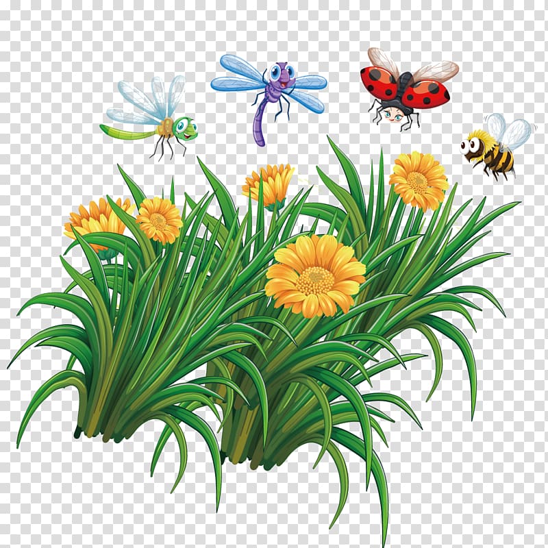 Insect Bee Illustration, Flowers Bee transparent background PNG clipart