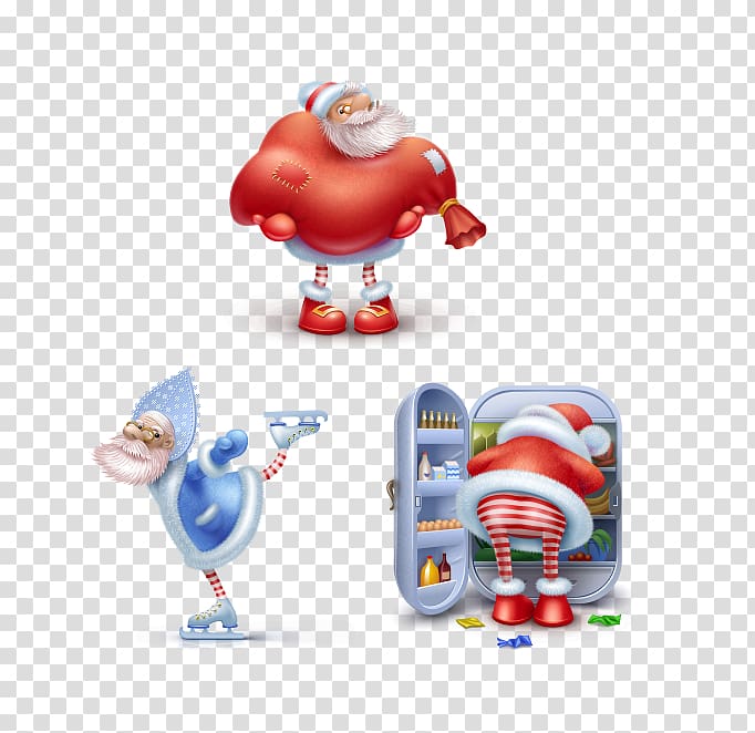 ICO Icon, Cute Santa Claus transparent background PNG clipart