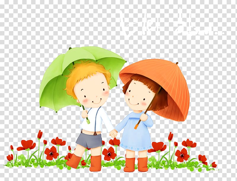 Childrens Day Happiness Wish , Umbrella figure flower transparent background PNG clipart