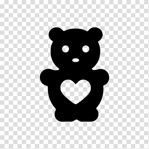 Teddy bear Computer Icons Silhouette, teddy bear transparent background PNG clipart