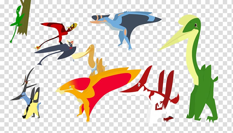 Art Dimorphodon Pterosaurs Pteranodon, others transparent background PNG clipart