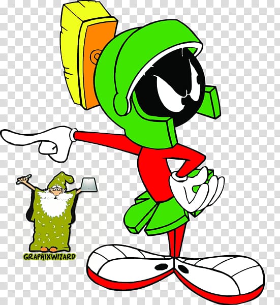 Marvin the Martian Yosemite Sam Bugs Bunny Elmer Fudd, Marvin the Martian transparent background PNG clipart