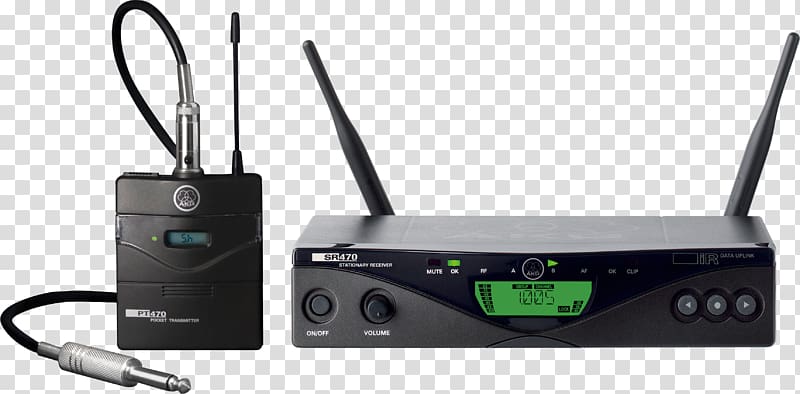 Wireless microphone AKG WMS 470, microphone transparent background PNG clipart