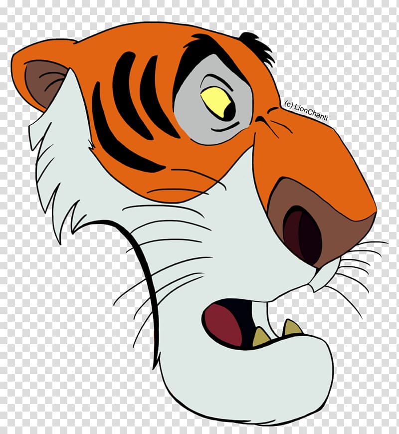 Snout Tiger Whiskers Cat , Shere Khan transparent background PNG clipart