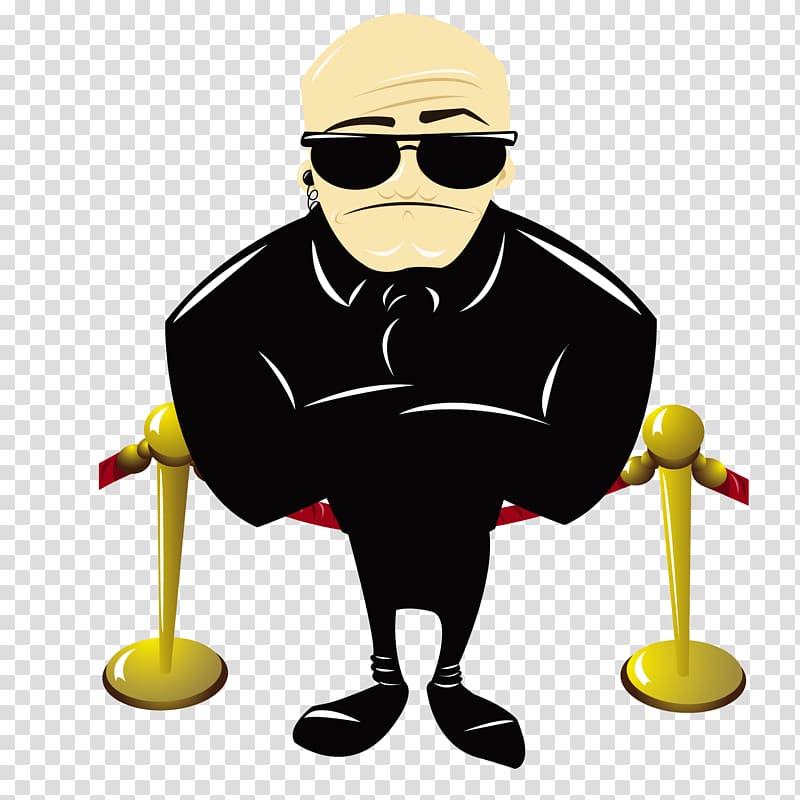 Sunglasses , Serious man wearing sunglasses transparent background PNG clipart