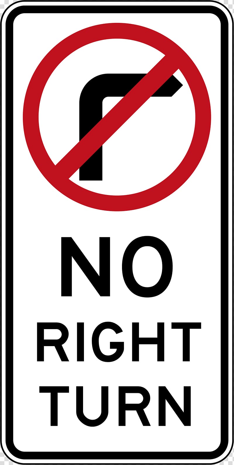 Traffic sign Regulatory sign Turn on red U-turn, road sign transparent background PNG clipart
