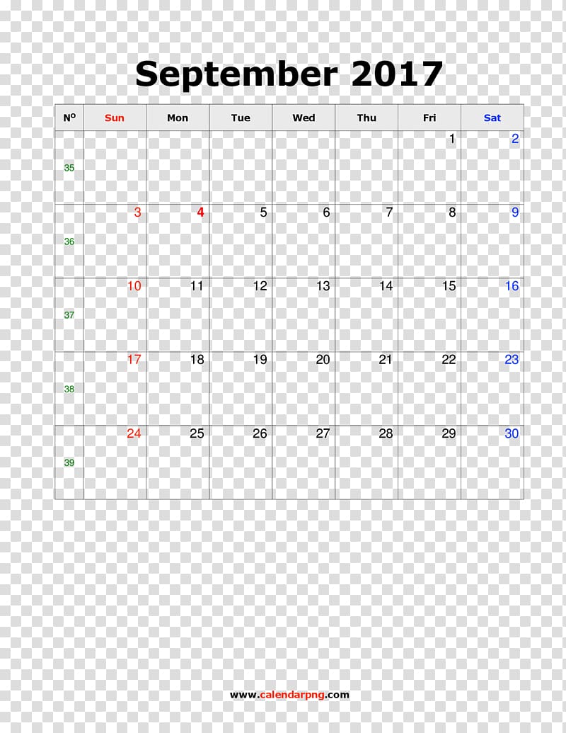 Calendar November September Template, calendar transparent background PNG clipart
