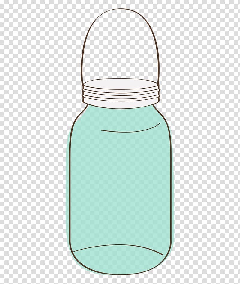 Glass bottle Mason jar Water Bottles, glass transparent background PNG clipart