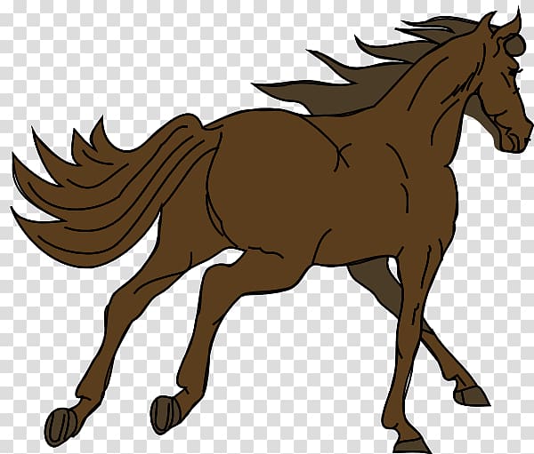 Mustang Foal Seal brown , Cartoon Horse transparent background PNG clipart