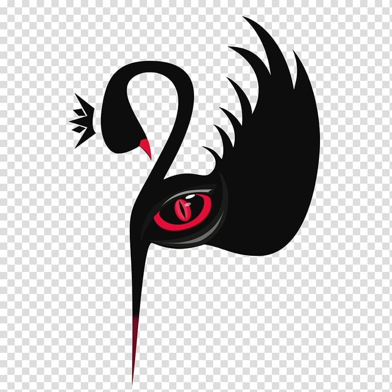 Black swan Logo, Black Swan transparent background PNG clipart