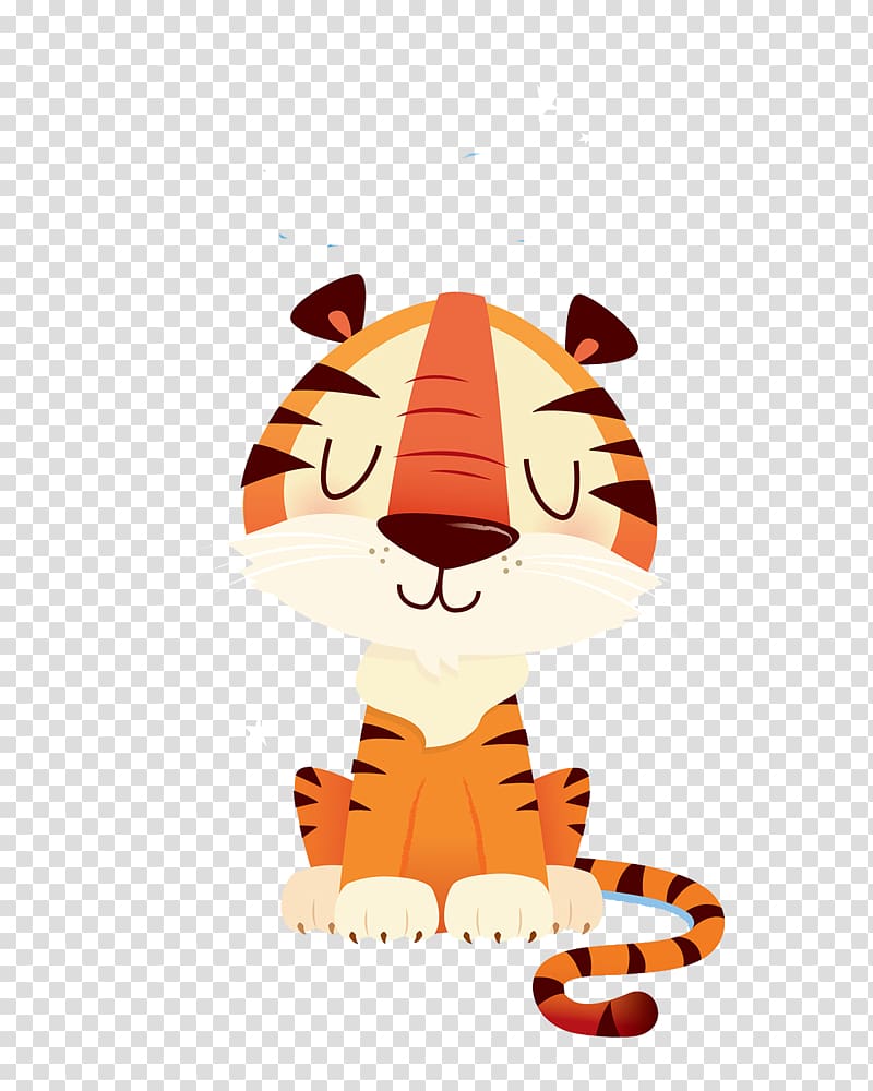tiger , Tiger Art Nursery Printmaking Illustration, Cartoon tiger transparent background PNG clipart